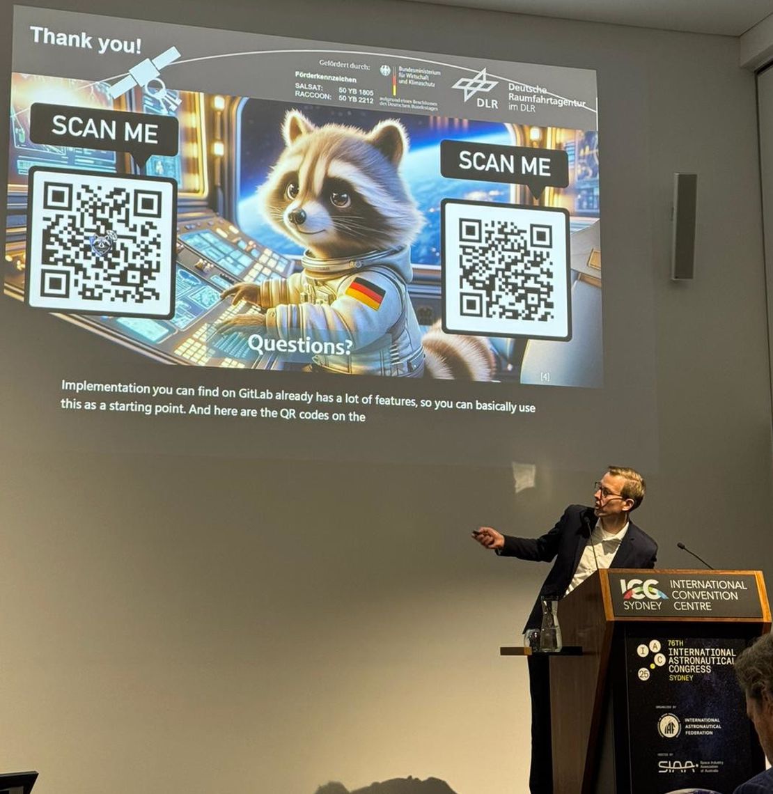 Presentations on the IAC and DLRK 2025